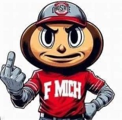 Ohio State Buckeyes Sticker Brutus NCAA Football Die Cut Laminated