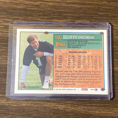1994 Topps – Jeff George #580 Atlanta Falcons