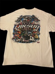 Rare Signed 2012 Kyle Larson 5 NASCAR Champion Racing White Shirt Size XL