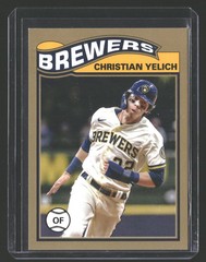 2021 Topps UK Edition Christian Yelich Milwaukee Brewers #/25 Topps 4