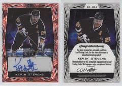 2024 Leaf Metal Legends Red Crystals /7 Kevin Stevens #BA-KS1 Auto 11jd