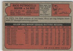 1972 Topps – Rico Petrocelli #30 – Set Break! VG/EX – Combined Shipping!