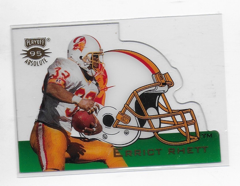 1995 Playoff Absolute Die-Cut Helmet Errict Rhett #HDC18