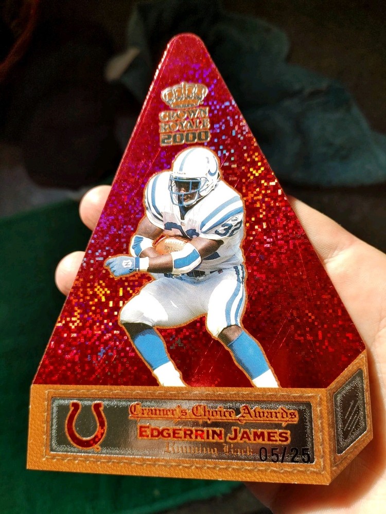 2000 Pacific Cramers Choice Red Jumbo Edgerrin James #5/25 RARE