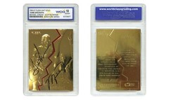 1996-97 JORDAN & PIPPEN FLEER Game Breakers 23K GOLD CARD Signature Series GM 10