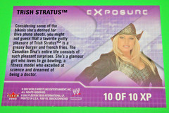 2002 Fleer WWE RAW vs SmackDown! eX-posure TRISH STRATUS #10XP INSERT CARD