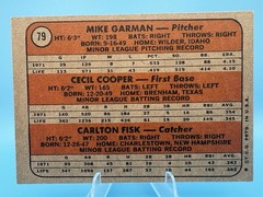 Topps – 1972 Rookie Stars Carlton Fisk, Cooper, Garman #79 – PSA Minsizerq