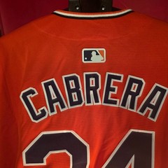 New orange Detroit Tigers Miguel Cabrera baseball jersey. Sizes large to 3X.