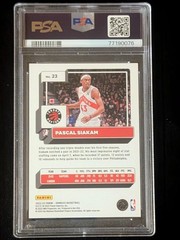 2022 Donruss Gold Holo Laser Pascal Siakam 10/10 #23 PSA 10 GEM MINT (Pop 1)