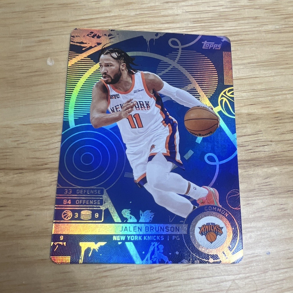 Topps 2025-26 Match Attax Jalen Brunson Blue Common #9 Knicks