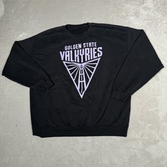 Golden State Valkyries Sweatshirt Adult Medium Black Soell Out Logo Sweater