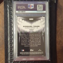 Topps 2025 Superfractor Hit The Lights Ezequiel Tovar #HTL-10 PSA 9 1/1