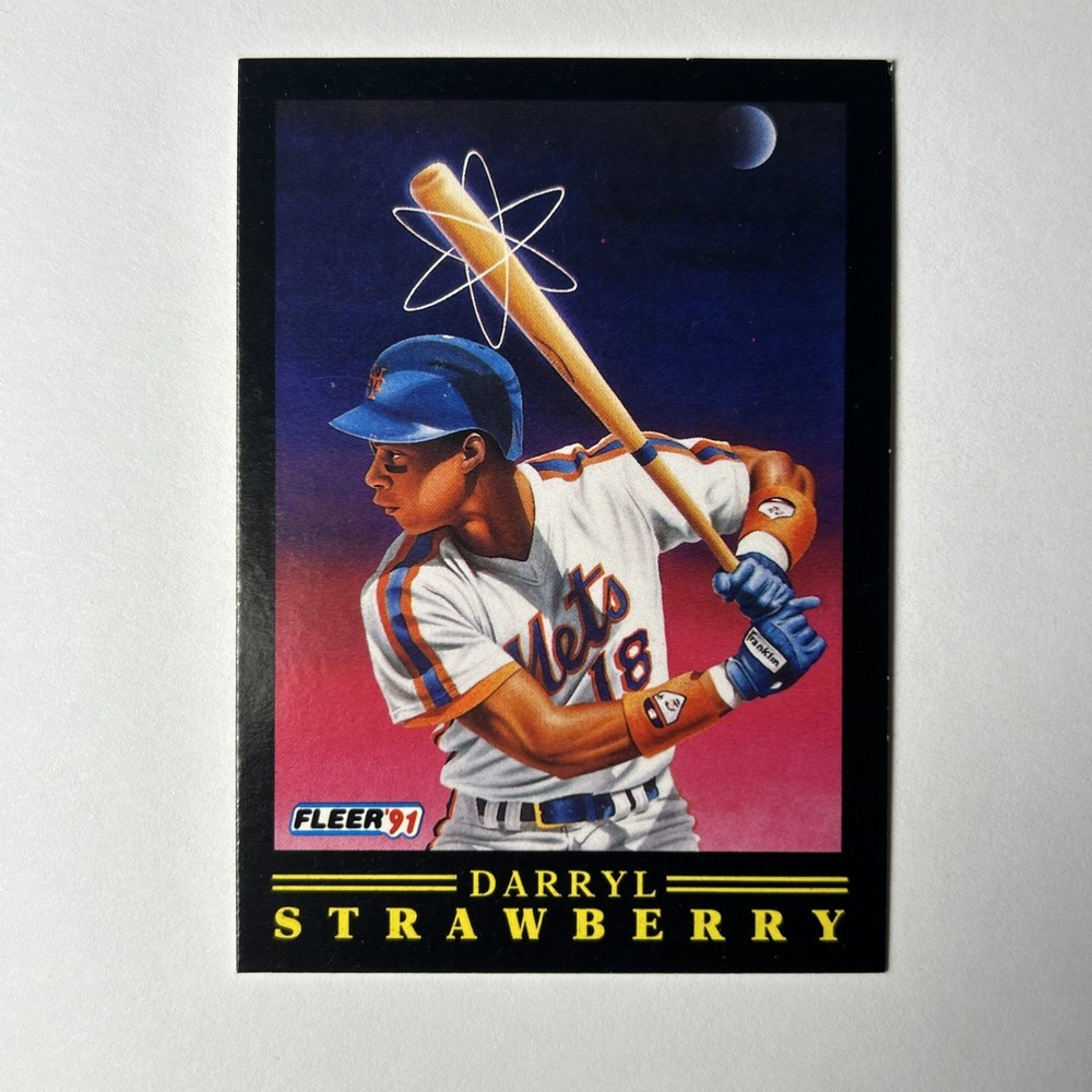 1991 Fleer #12 of 12 Darryl Strawberry PRO-VISIONS New York Mets