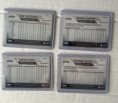 SF Giants 2010 World Series Champions TOPPS card From Team set Silver Logo seal