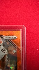 2025 Panini Prizm Myles Garrett Orange Cracked Ice Prizm #73 Browns