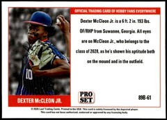 2026 Pro Set Metal #89B-61 Dexter McCleon Jr. 1989 Super Prismatic Gold 1/1 G2
