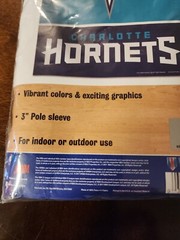Charlotte Hornets NBA Vertical House Flag from WinCraft 28&Prime; x 40&Prime;. NEW.