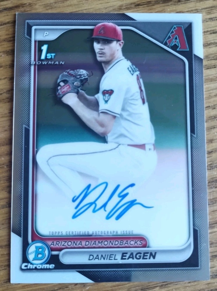 2024 Bowman Draft 1st Bowman Chrome Daniel Eagen Auto #CPA-DE (RC) Diamondbacks