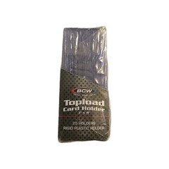 25 BCW Topload Card Holders Fit Standard 3×4 Trading Sport Baseball Card S Rigid