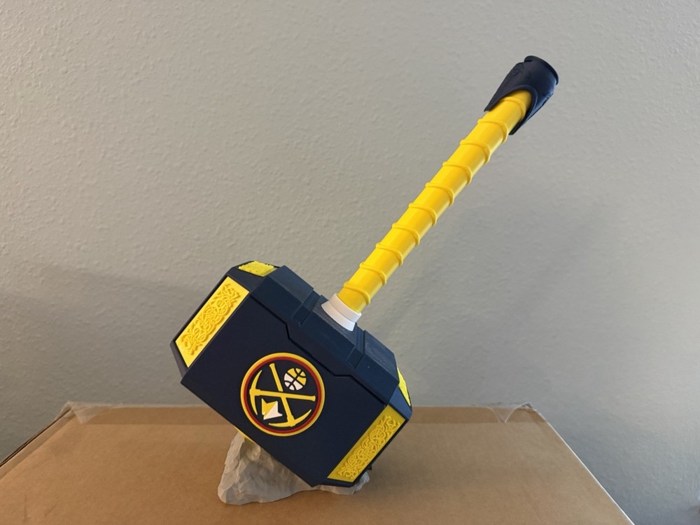 Denver Nuggets Hammer #1 Mjolnir Thor&rsquo;s Hammer | 3D Printed Fan Art