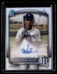 2025 Bowman Chrome #CPA-WS Warel Solano 1st Bowman True Refractor Auto /499