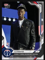 2025-26 NBA Topps Now #ADYB AJ Dybantsa RC DRAFT Washington Wizards – PRESALE