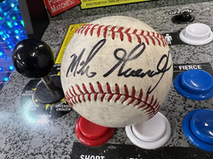 Mike Greenwell Signed Autographed AL Baseball Black Sharpie Auto Boston Red Sox