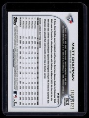 2022 Topps Update #US235 Matt Chapman Gold #/2022