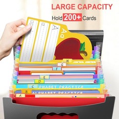 Vowcarol 5×8 Index Card Holder, 5×8 Index Cards Organizer, Expanding Storage Box