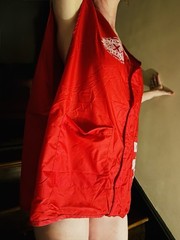 Logo Athletic Super Bowl XXX Red Sleeveless Sideline Vest Cape NFL 1996