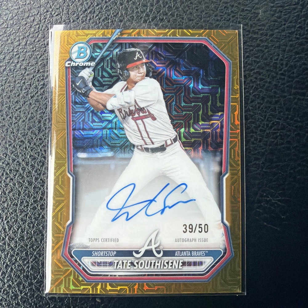 2026 Bowman Chrome TATE SOUTHISENE Gold Mojo /50 On Card Auto BMA-TS ATL BRAVES