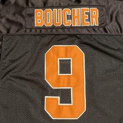 The Waterboy Boucher 9 Football Jersey Bourbon Bowl Mud Dogs Mens L Black Movie