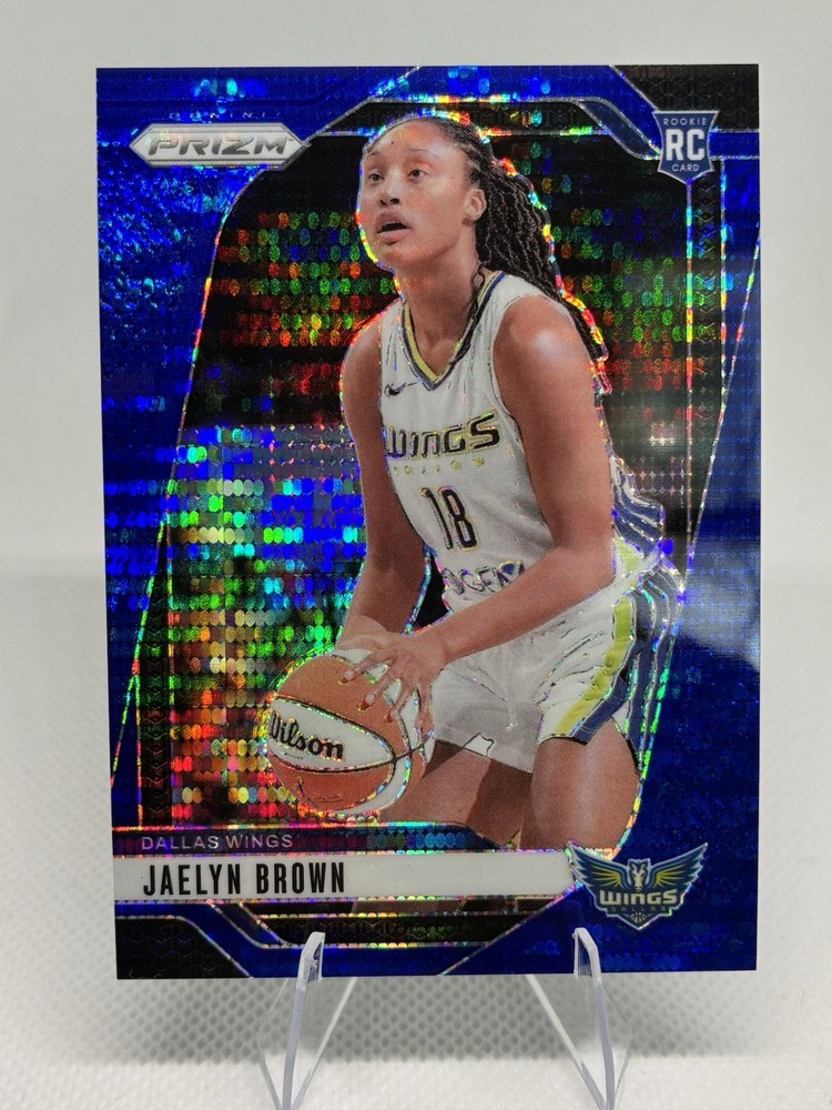 2024 Panini Prizm WNBA Jaelyn Brown RC Blue Pulsar Prizm /199 Wings