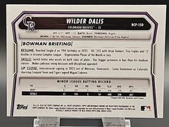 2026 Bowman Chrome 1st Wilder Dalis Silver Speckle /299 #BCP-150 Rockies