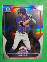 2025 BOWMAN CHROME REFRACTOR AJ EWING 1ST ROOKIE #BDC-152 NEW YORK METS RC QTY