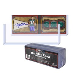 BCW Topload Holders For Horizontal Booklet Card /Ticket 7 1/2 x 2 1/2 Pack of 10