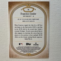 2026 Topps Tier 1 Francisco Lindor #56 New York Mets Silver 12/99
