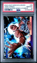 2024 Leaf Metal Prizm ANIME NATION Manga JADE CARGILL WWE PURPLE # 10 /49 PSA 10