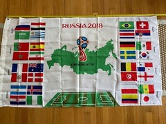 New FIFA FOOTBAL SOCCER World Cup Russia 2018 Vertical Flag 3ft x 5ft FREE SHIP