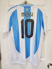 Adidas Men&rsquo;s Argentina 2024 Messi 10 Home Jersey AFA Copa America Men Sz L FIFA