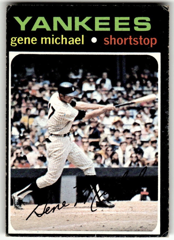 1971 Topps #483 Gene Michael New York Yankees Baseball