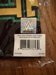 WWE John Cena Farewell Tour DUBLIN Towel & Sweatband Set NEW & Sealed SOLD OUT