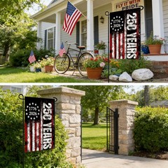 250th Anniversary USA Garden Flag 1776-2026 We the People 12×18 inches, D