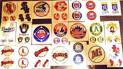 MAJOR LEAGUE BASEBALL STICKERS X4, 4 SHEETS ANY TEAM.