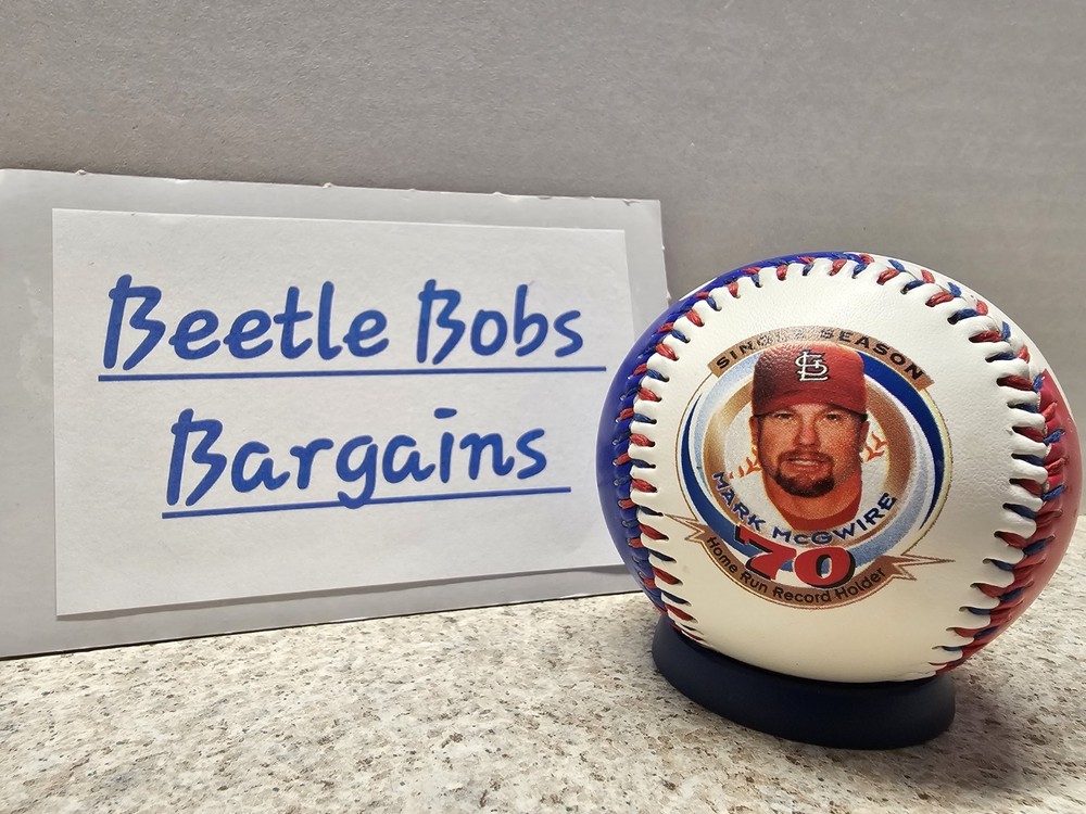 Mark McGwire St. Louis Cardinals MLB 70 Homerun Record Tribute Baseball 1998
