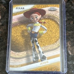 2025 Topps Chrome Disney Jessie Gold Mini Diamond Refractor /50 SP Toy Story #94