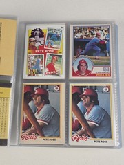 Lot of 100 PETE ROSE CARDS ~TOPPS OPEECHEE FLEER DONRUSS NRMT VTG & Team Cards