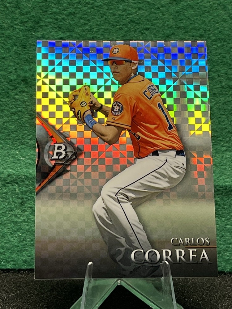 Carlos Correa 2014 Bowman Platinum – Chrome Prospects #BPCP20 X-Fractor (RC)