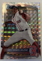 2025 Bowman Chrome 1st – Sadbiel Delzine Geometric Refractor /499 – Red Sox
