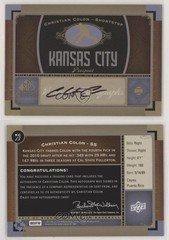 2012 SP Signature Edition Christian Colon #KC13 Auto nf0
